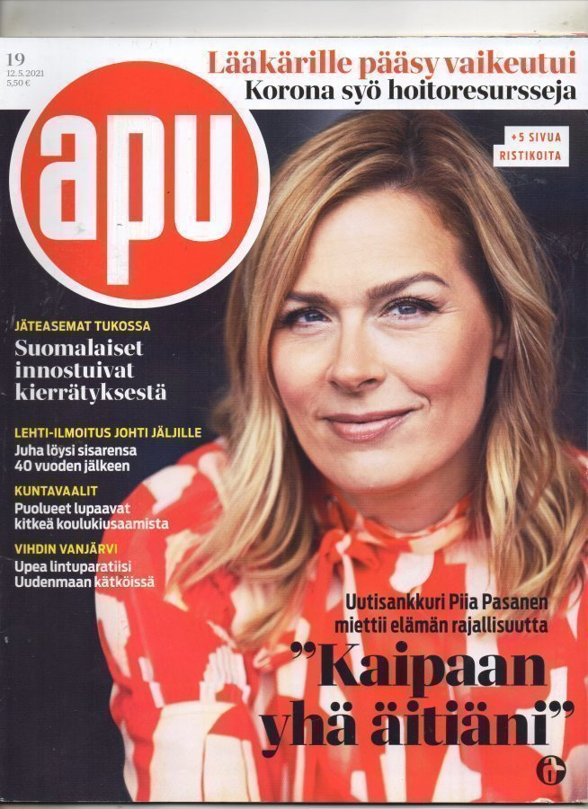 Apu n:o 19 2021 Piia Pasanen. Maria Ylipää. Ei roskaa.