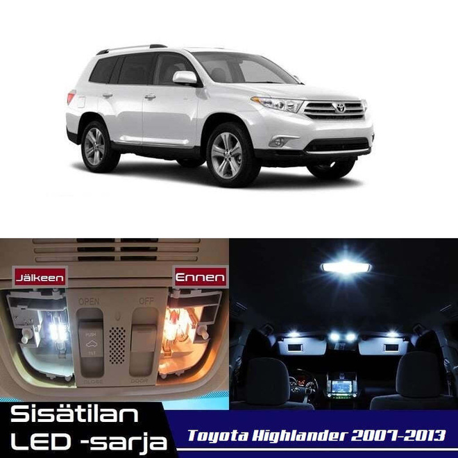 Toyota Highlander (XU40) Sisätilan LED-sarja 13-