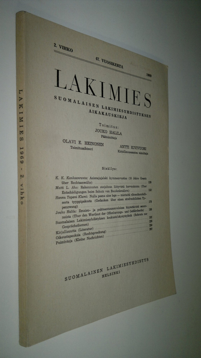 Lakimies 1969 nro 2
