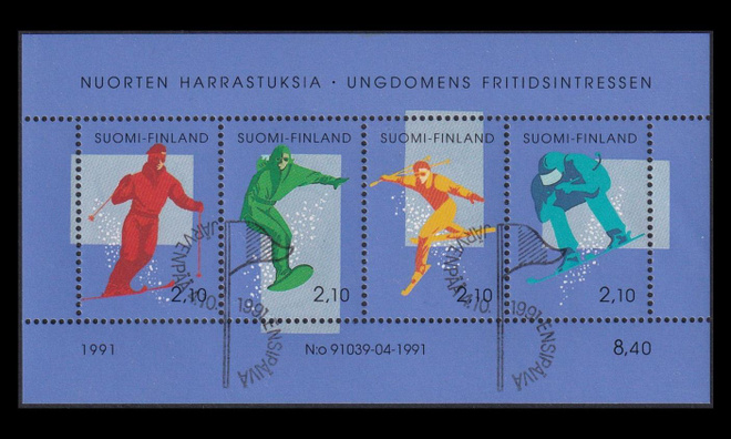 1148-51BL8 o Nuorten harrastuksia laskettelu EPL (1991)