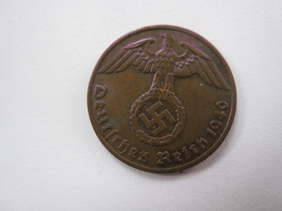 Natsi-Saksa 1 Reichspfennig 1940 J