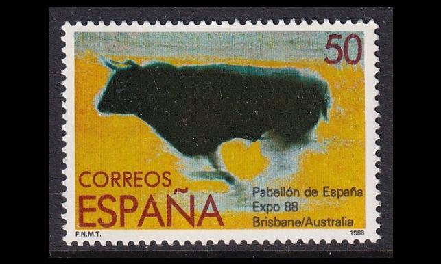 Espanja 2833 ** EXPO Brisbane härkä (1988)
