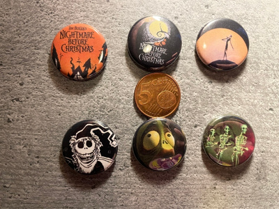 Tim Burton Nightmare Before Christmas /Corpse Bride pinssejä