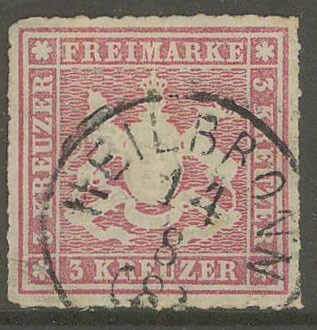 Wyrtemberg Mi 26b o