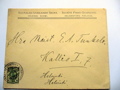 1904 Suomalais-ugrilainen seura valkoinen painotuotekuori