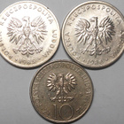 Puola. 20 zloty 1985, 1986, 10 zloty 1975. - pikkukuva 1