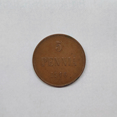 5 penniä 1916 SUOMI