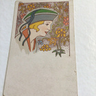 Art Nouveau tyylinen postikortti - pikkukuva 1