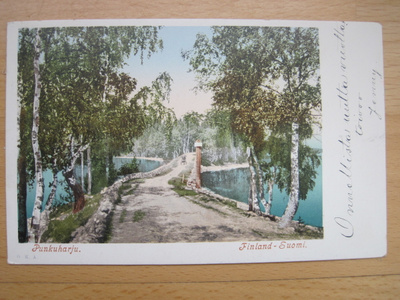 VANHA Postikortti Punkaharju 1902