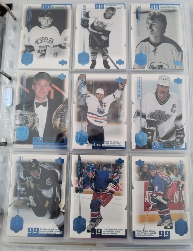1999-00 UD Living Legends Wayne Gretzky /1999 Kortit 5e/kpl