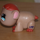 LITTLEST PET SHOP puna-ruskea kookas MARSU #1193 - pikkukuva 2