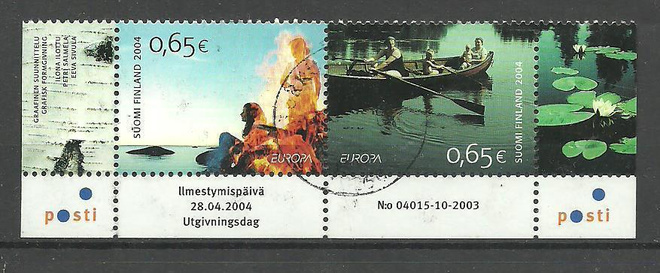 Loma - EUROPA CEPT sarja pari 2004 - LaPe 1696-1697 o