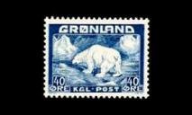 Grönlanti 27 ** Jääkarhu 40 öre (1946)