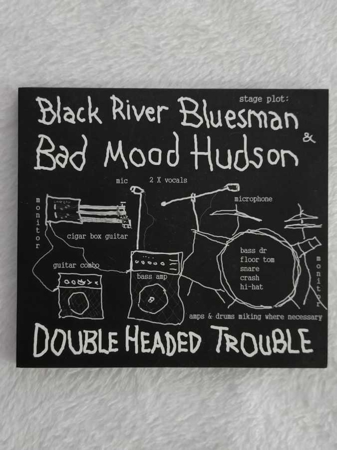 BLACK RIVER BLUESMAN & BAD MOOD - HUDSON DOUBLE HEADED CD