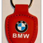 Pieni nahkainen punainen BMW avaimenperä #32032 - pikkukuva 1