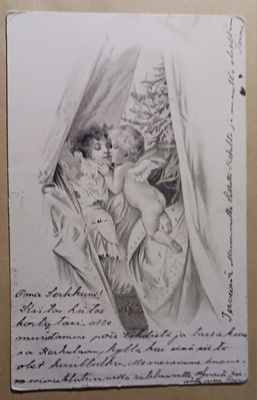 Pienet amoriinit kuusen katveessa, mv pk, p. 1903