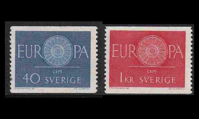 Ruotsi 463-4 ** Europa (1960)