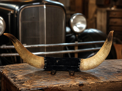 Amerikkalainen häränsarvi – keulakoriste (automobilia)