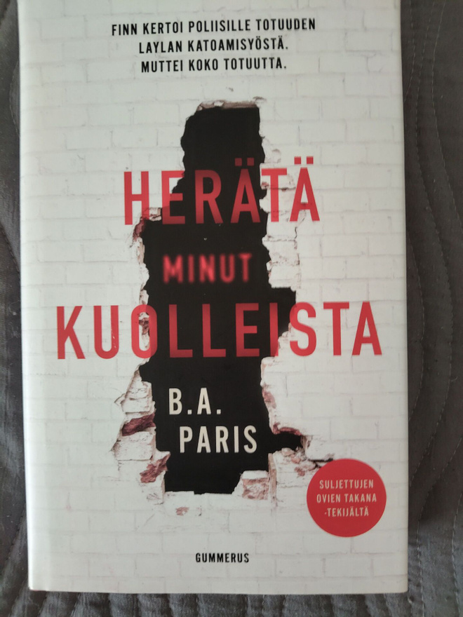 B. A. Paris : Herätä minut kuolleista