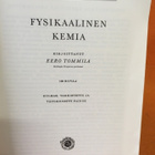 Eero Tommila: Fysikaalinen Kemia - pikkukuva 2