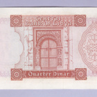 Libya 1/4 Dinar v.1972 P-35b (harvinaisempi) - pikkukuva 2