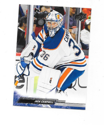 2021-22 Upper Deck #556 Jack Campbell Edmonton Oilers MV
