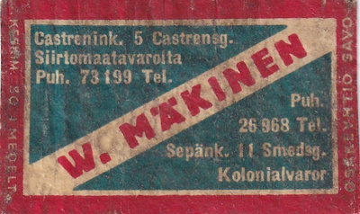 W. Mäkinen, Castrenink.5  b588