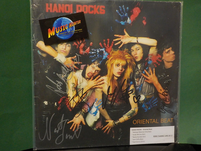 HANOI ROCKS - ORIENTAL BEAT EX/EX LP KOKO BÄNDIN NIMMAREILLA