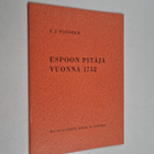 Fredrik Johan Fonseen : Espoon pitäjä vuonna 1752 - pikkukuva 1