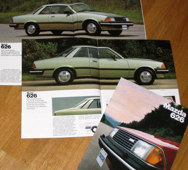 1981 Mazda 626 Sedan / Hardtop esite - 20 siv - suom