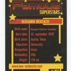 Keräilykuva Famous Superstars n:o 064 BENJAMIN MCKENZIE - pikkukuva 2