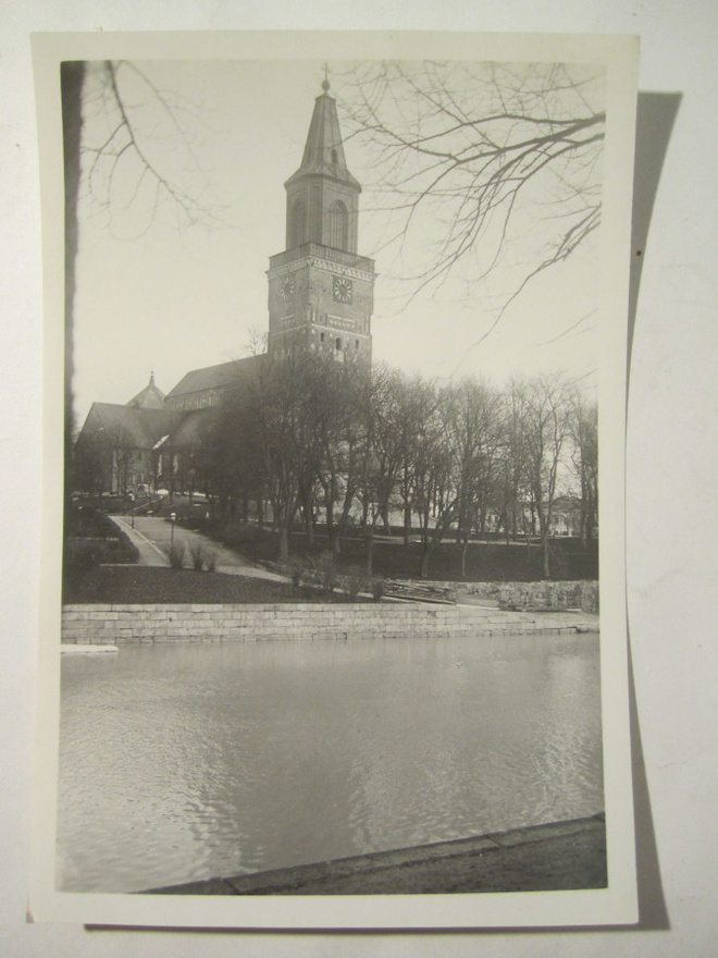 VANHA Valokuva Turku 1930-l Postikortin Alkup.Mallikappale