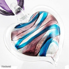 1041 .. Murano Kaunis Lampwork Taidelasi .. Kaulakoru - pikkukuva 5