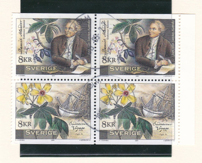 RUOTSI 2001 - H 533 ( Fa 2265 - 2266 ) NELILÖ LEIMATTUNA