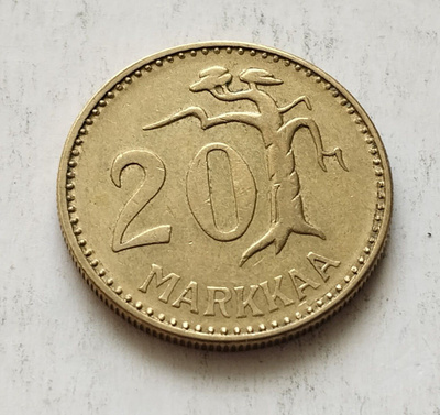 20 mk, circ, v . 1955