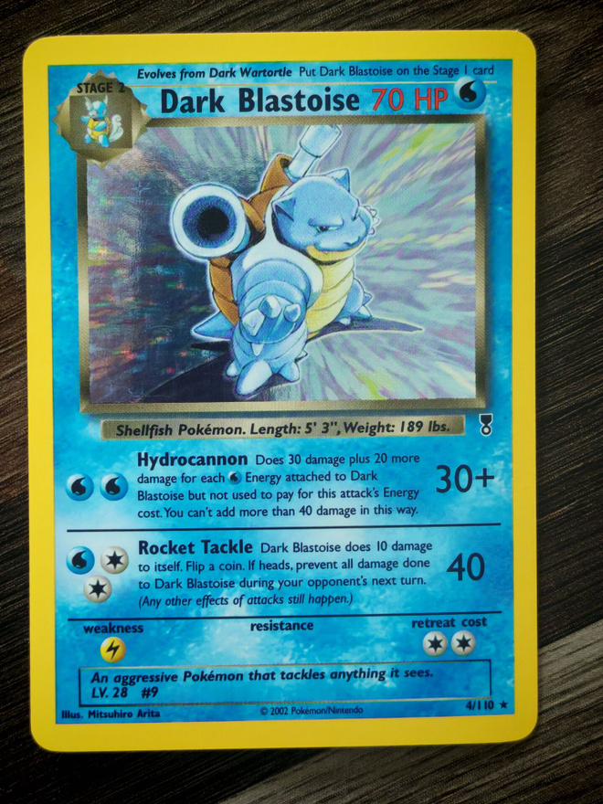 Pokemon kortti Dark Blastoise Legendary Collection holo