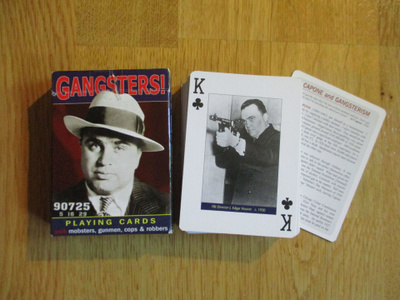 GANGSTERS! PLAYING CARDS pelikortit pakka * Piatnik kultti