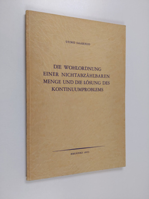 Uuno Saarnio : Die Wohlordnung einer nichtabzählbaren Men...