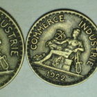 1922 Ranska 50c 1 Franc 2 Francs - pikkukuva 1