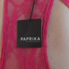 Uusi Paprika pinkki/valkoinen mekko XS - pikkukuva 5