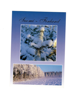 °°KAUNIS TALVILUONTO°° -KORTTI /Papron (Suomi Finland)