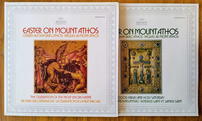 EASTER ON MOUNT ATHOS – 2 Archiv-LP:tä 1979/1980, Xenofontos
