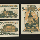 Saksa Notgeld 10, 25, 50 Pfg, Sternberg 1922 - pikkukuva 1