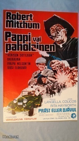 Pappi vai paholainen Vanha Elokuvajuliste Robert Mitchum