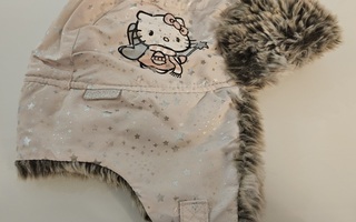 Vaaleanpunainen Hello Kitty -talvihattu 8-12 v