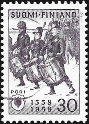 1958 Pori 400 vuotta leimattu LaPe 491