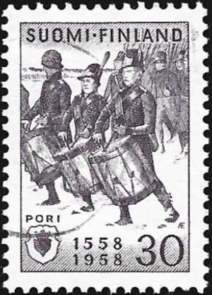 1958 Pori 400 vuotta leimattu LaPe 491