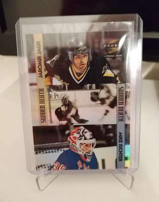 1996-97 Score Sudden Death Jaromir Jagr & Mark Richter #9
