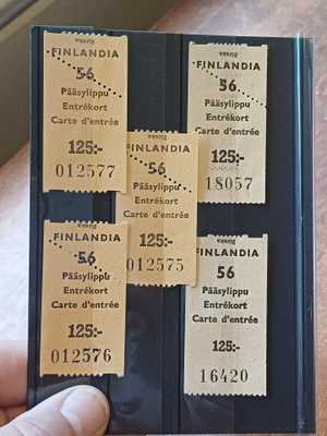 Finlandia 56 pääsylipukkeita