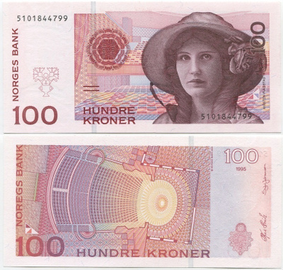 Norja Norway 100 Kroner 1995 (P-47a) UNC